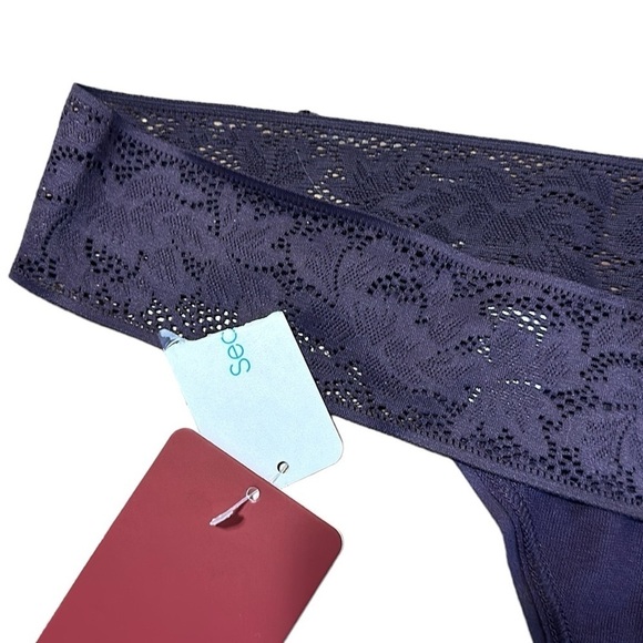 Tommy John Second Skin Soft Lace Thong Set of Two Size XL NWT - Picture 5 of 6